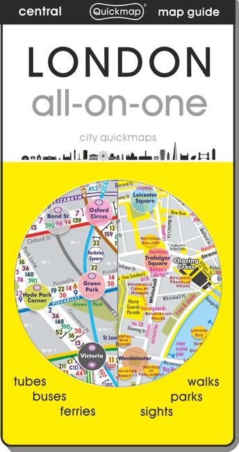 London all-on-one city Quickmap cover ISBN 9781739709167