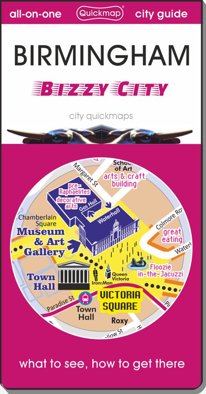 Birmingham bizzy city Quickmap cover ISBN 9781919309736