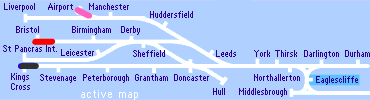 East Coast Mainline track and train diagram